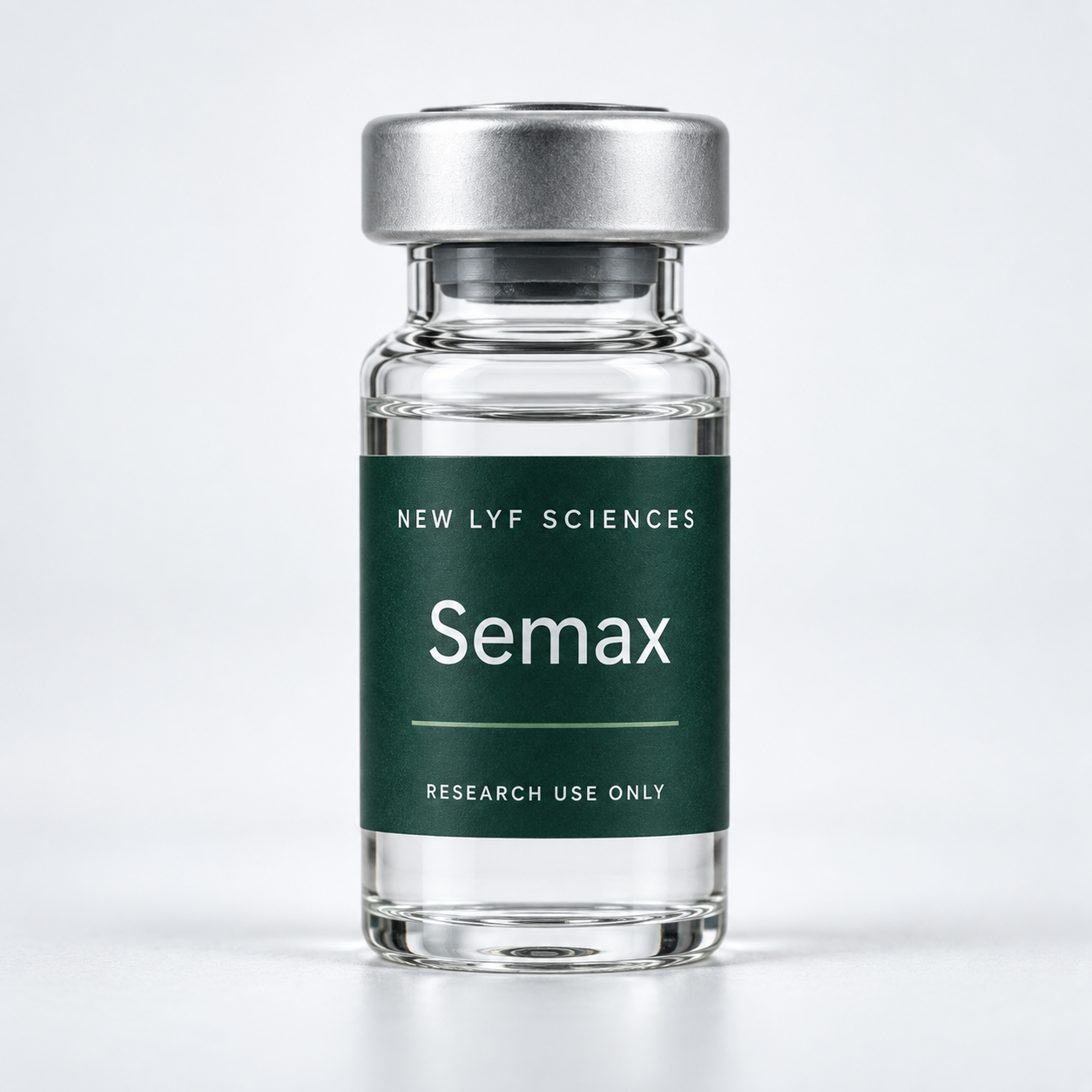 Semax labelled vial — illustrative packaging render